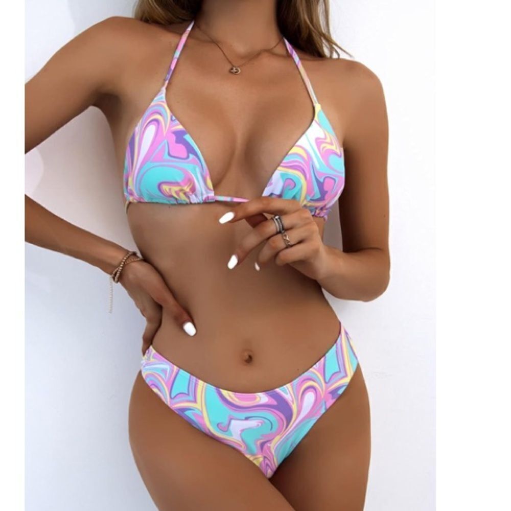 New Soly Hux 3Pc Bikini Set Bikini & coverup sz Small